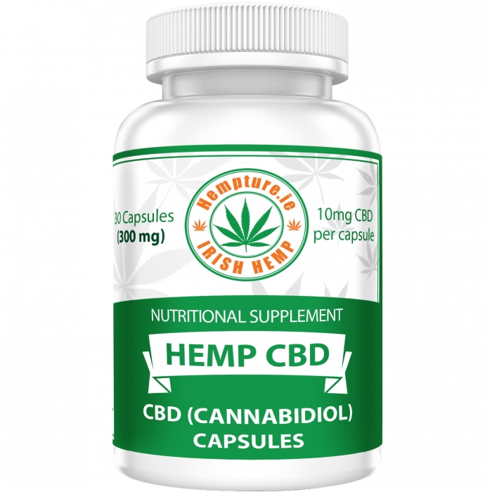 Hempture Hemp CBD Capsules 300mg (30 Vegan Capsules) - 1