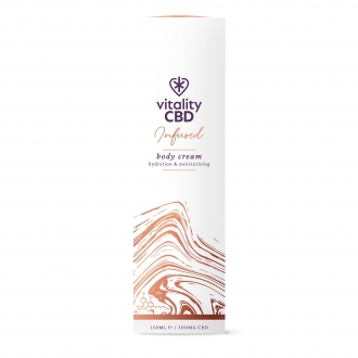 Vitality CBD Infused 300mg CBD Body Cream 150ml - 3