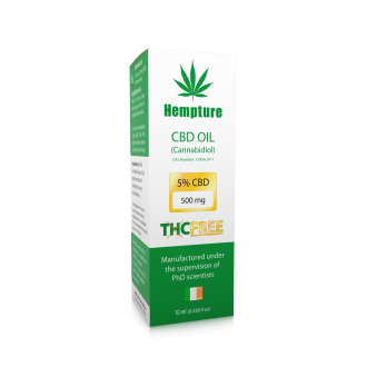 Hempture THC Free CBD Oil Drops 500mg CBD (5%) 10ml - 1