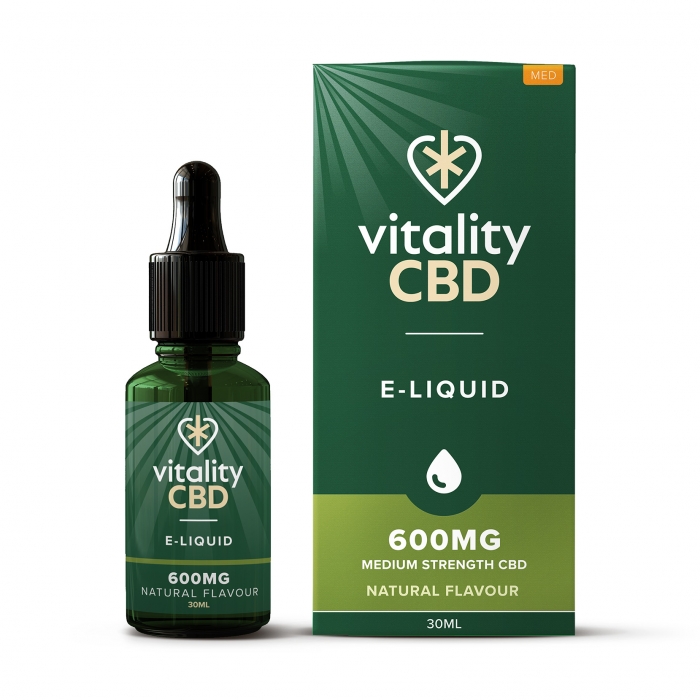 Vitality CBD Broad Spectrum CBD E-liquid Natural Flavour 30ml - 5