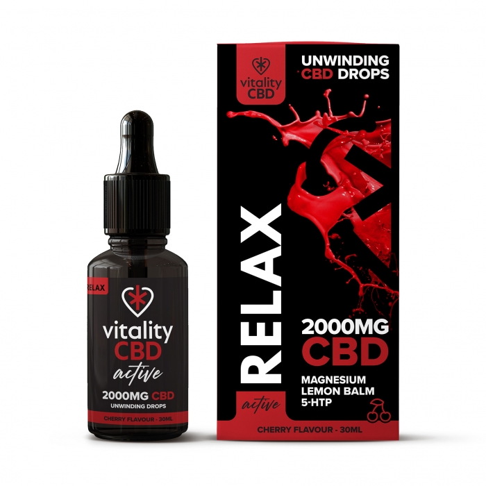 Vitality CBD Active CBD Relax Drops 30ml - 11