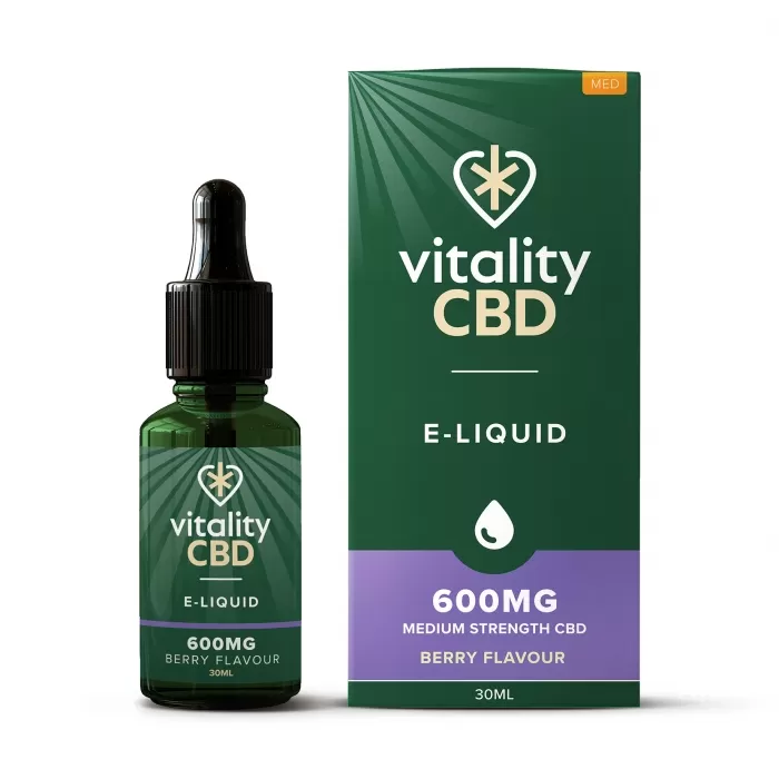  Vitality CBD Broad Spectrum CBD E-liquid Berry Flavour 30ml - 1