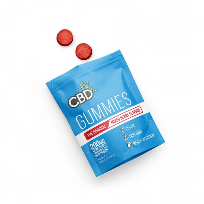  CBDfx CBD Vegan Gummies 200mg The Original Mixed Berry - 1