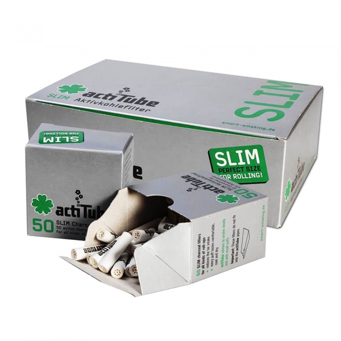 Filtri ActiTube ai Carboni Attivi Misura Slim 7mm - Box 20
