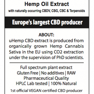 Hemp Oil Drops 500mg CBD (Cannabidiol) (5%) 10ml