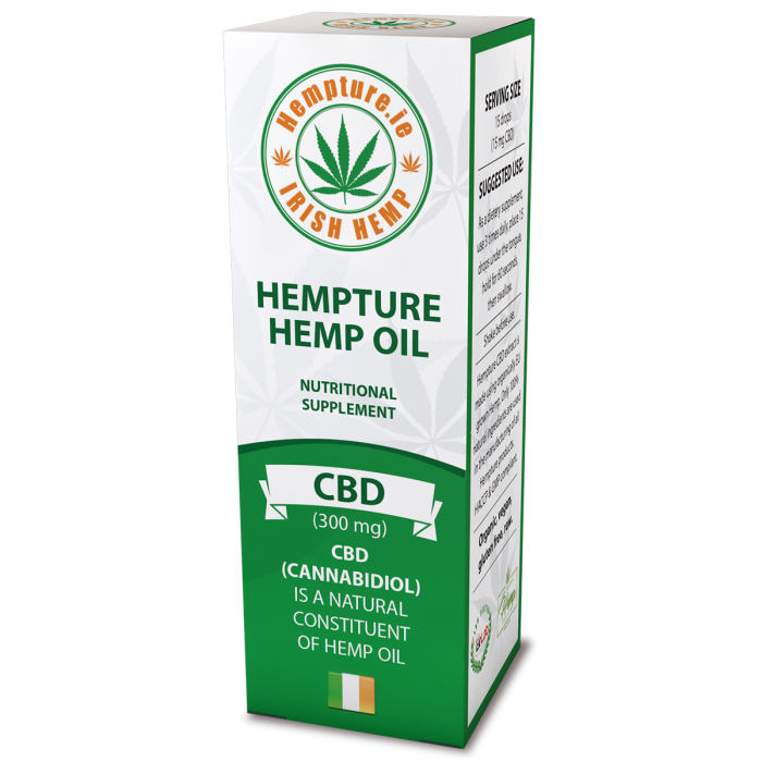 Hempture Irish Hemp Oil Drops 300mg Cbd Cannabidiol 3 10ml