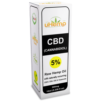 Hemp Oil Drops 500mg CBD (Cannabidiol) (5%) 10ml